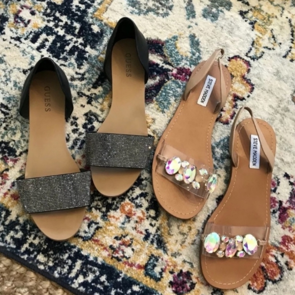 Steve Madden and Guess Sandals